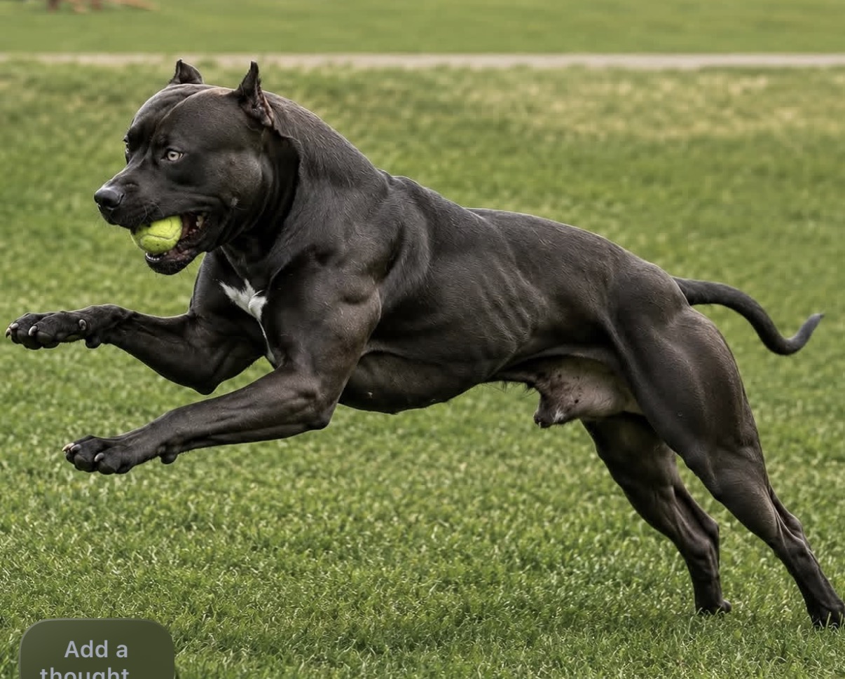 Björn Ironside airborne while carrying a tennis ball